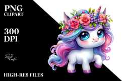 Vibrant Cute Unicorn Dancing with Cool Haircut, PNG Product Image 2