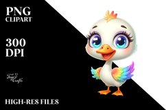 Crazy Small Baby Swan Clipart Product Image 1