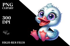 Crazy Small Baby Swan Clipart Product Image 3