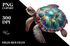 Watercolor Turte | Sublimation Clipart Product Image 1
