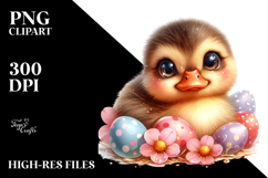 Cute Baby Duck with Big Eyes, High-Res PNG Product Image 2