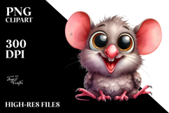 Humorous Mouse Dove Sublimation Graphic Product Image 2