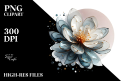 Abstract Magnolia with Golden Insertions Product Image 2