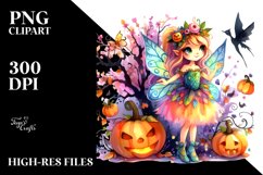 Vibrant Fairy for Halloween | Sublimation | Clipart Product Image 3