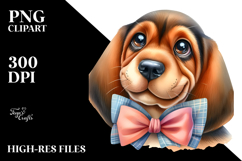 Cute Bloodhound with Big Eyes PNG Product Image 2