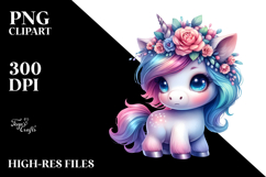 Cute Baby Unicorn PNG Product Image 2