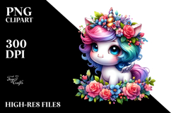Cute Baby Unicorn PNG Product Image 2