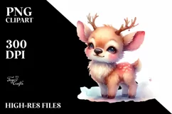 Cute Baby Elk for Halloween | Sublimation | Clipart Product Image 1