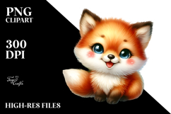 Energetic Baby Fox PNG Product Image 2