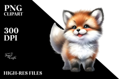 Cute Baby Fox Image, PNG Product Image 2