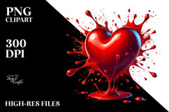 Red Heart, Transparent PNG Product Image 2