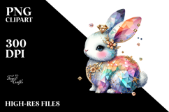 Colorful Bunny Diamonds PNG Product Image 2