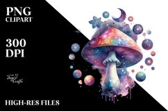 Colorful Magical Mushroom Clipart Product Image 3
