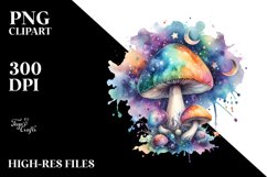 Colorful Magical Mushroom Clipart Product Image 3