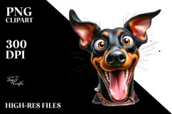 Funny Doberman Pinscher Big Eyes | Sublimation | Clipart Product Image 3