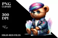 Proud Baby Bear Sitting PNG Product Image 3