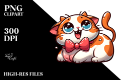 Cute Cat with Comically Large Udder, Transparent PNG Product Image 2