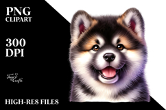 Baby Akita Watercolor PNG Product Image 2