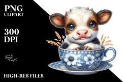 Cute Smiling Baby Highland Cow Cup Product Image 1