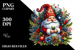 Vibrant Christmas Gnome PNG Product Image 2