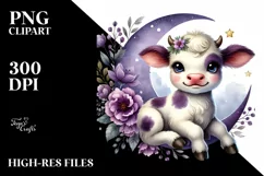 Monkey with Floral Ornament, Transparent PNG Product Image 2