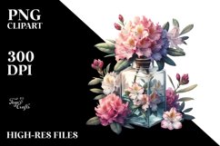 Colorful Bottle Rhododendron Clipart Product Image 1