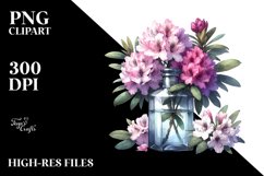 Colorful Bottle Rhododendron Clipart Product Image 3