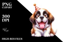 Funny Saint Bernard Big Eyes | Sublimation | Clipart Product Image 3