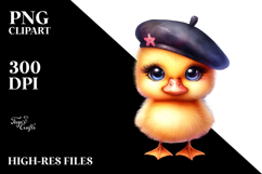 Crazy Cute Baby Duck, PNG Product Image 2