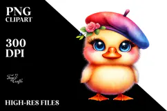 Vibrant Duck with Big Eyes, Transparent PNG Product Image 2
