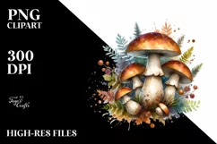Detailed Mushroom, High-Res PNG Product Image 1