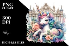 Colorful Cow with Baroque Garden PNG Product Image 3