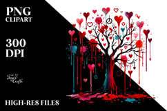 Blood Hearts Tree, PNG Product Image 2