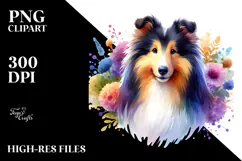 Cute Colorful Collie, 20 oz Tumbler Product Image 2