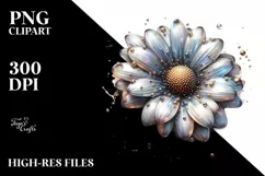Shiny Daisy Detailed | Watercolor Clipart Product Image 3