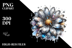 Shiny Daisy Detailed | Watercolor Clipart Product Image 2