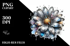Shiny Daisy Detailed | Watercolor Clipart Product Image 3