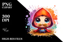 Adorable Baby with Tiny Cape PNG Product Image 2