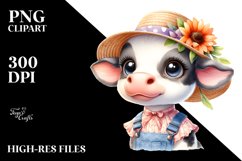 Baby Cow Sun Hat Proud | Sublimation | Clipart Product Image 1