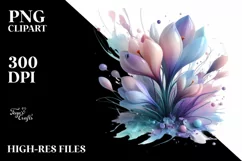 Sublimation, png, summer, sticker, flower, abstract, glossy, Product Image 3
