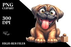 Crazy Looking Mastiff Watercolor | Sublimation Clipart Product Image 3