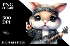 Rockstar Baby Bunny PNG Product Image 2