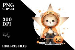 Cute Baby Lion on Star PNG Product Image 2