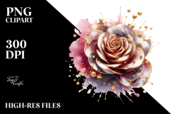 Glossy Rose in PNG Product Image 2