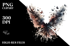 Grungy Bird PNG Product Image 2