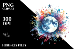 Vibrant Boho Stars | Watercolor Clipart Product Image 2