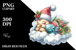 Baby Peacock Christmas Clipart Product Image 2