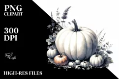 Simple Pumpkin Digital Painting PNG Product Image 3