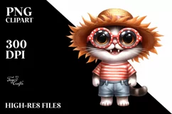 Expressive Funny Caricature-like Flower Clipart Product Image 3