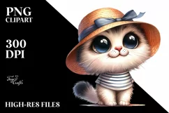Expressive Funny Caricature-like Flower Clipart Product Image 1